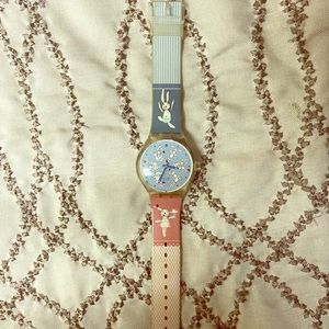 Fun funky antique Swatch watch.